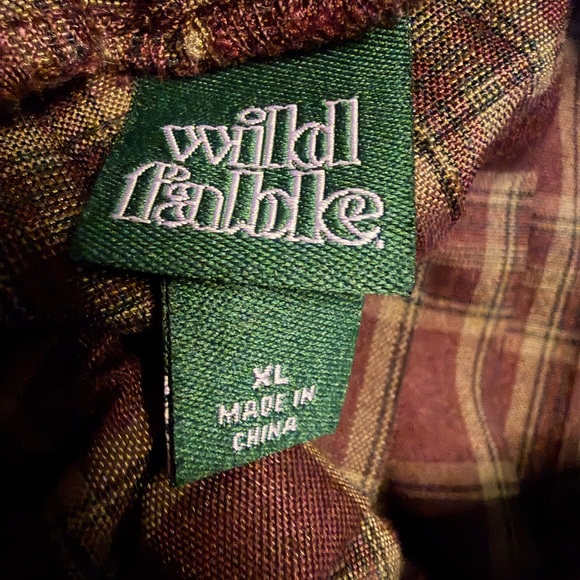 wild fable Burgundy Plaid Pleated Mini Skirt - Picture 3 of 6